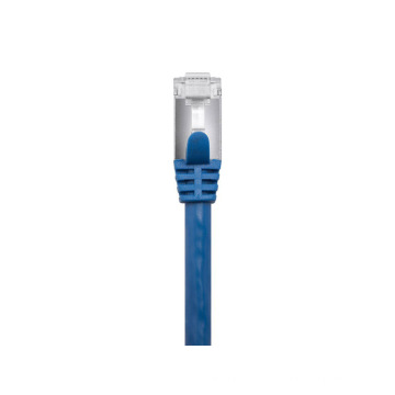 Cat7 26AWG Blindé SFTP Ethernet Câble de raccordement réseau 7FT Bleu